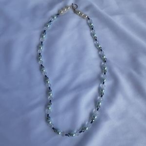 Pearl and Glass Crystal Necklace